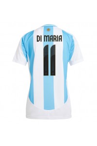 Fotbalové Dres Argentina Angel Di Maria #11 Dámské Domácí Oblečení Copa America 2024 Krátký Rukáv